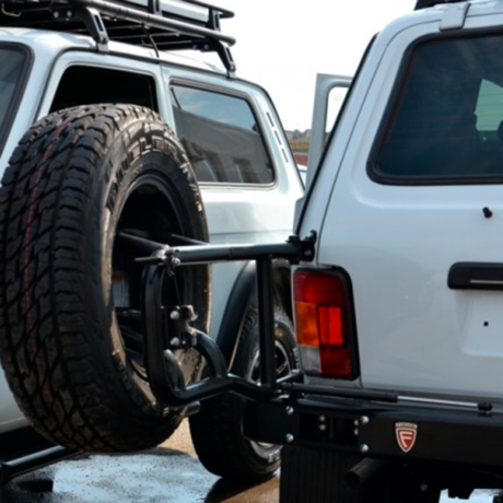 Кронштейн запасного колеса для L@DA 4х4 под силовой бампер купить недорого с доставкой в Мирный